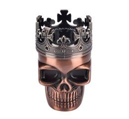 Grinder Polinizador Metal King Skull 47 mm Bronce