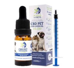 Aceite CBD 6% Mascotas Higado de Bacalao- 10 ml