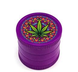 Grinder Biodegradable 55 mm. Mandala Leaf